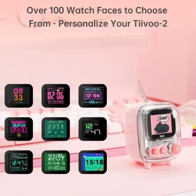 Divoom Tiivoo-2 Photo Album & Lyrics Bluetooth Mini Speaker - Tinder White